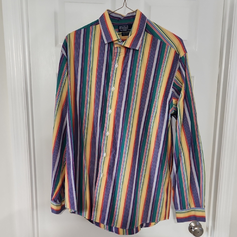Polo Ralph Lauren Multicolor Striped Shirt Xl